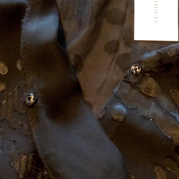 NWT cupcakes and cashmere Sheer Long Sleeve Bodysuit